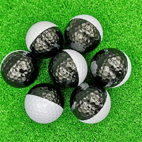 CRILSTYLEO 2Pcs Assorted Color Practice Putting Balls Durable Golfing Training Aids for Improving Technique