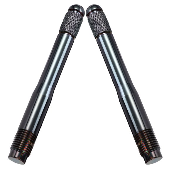 CRILSTYLEO 2-Pack Stainless Steel Car Tire Wheel Pin Guides with Heavy Duty Bolts for Fast and Easy Installation