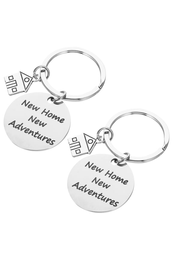 2Pcs Decorative Key Chains with Fine Workmanship Ideal for Housewarming and Key Organization