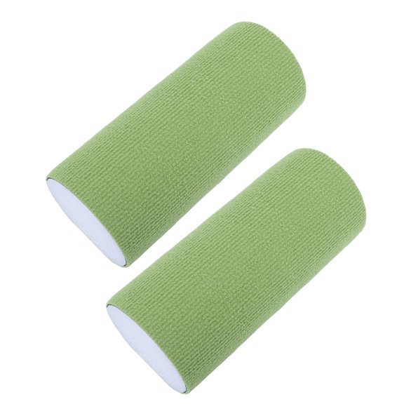 CRILSTYLEO 2Pcs Decorative Wall Mounted Cat Scratch Poles Green Nodrill Adhesive Setup Protects Walls