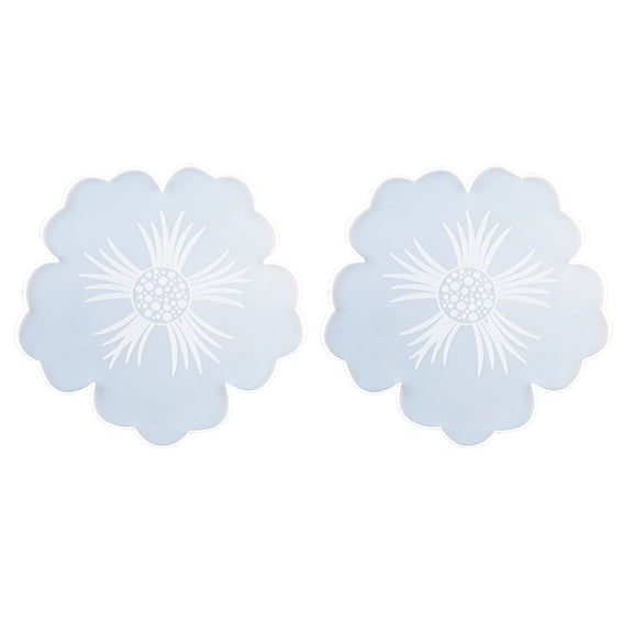CRILSTYLEO 2-Pack Flower Shaped Silicone Molds for Crystal Epoxy Resin Crafting and Projects