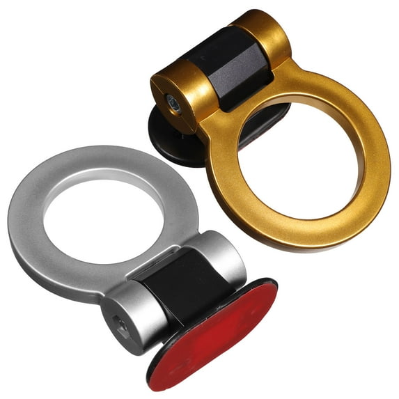 CRILSTYLEO 2Pcs Golden Simulation Tow Hook for Car Owners Styling