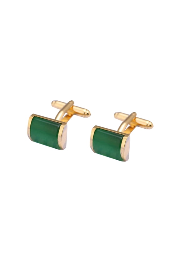 Mens Green Shirt Sleeve Button Set of 2 - Elegant Accessories for Formal, Business, and Office Attire
