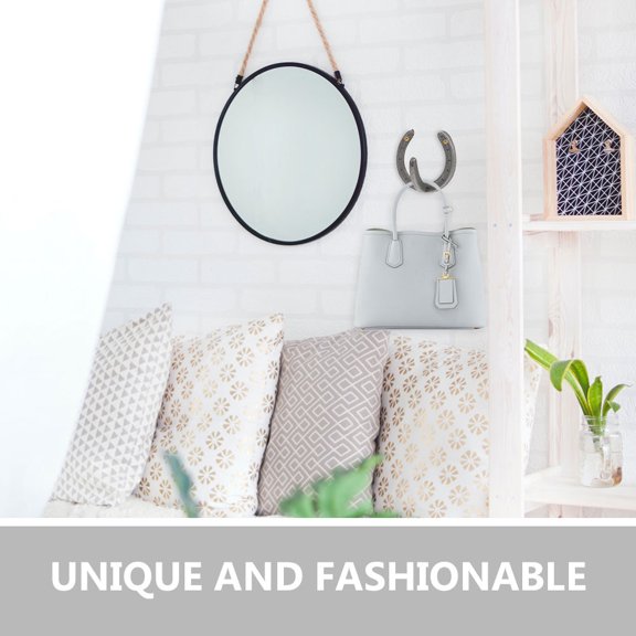 CRILSTYLEO 2Pcs Horseshoe Shape Pothook Iron Wall Hanger Rustic Style Home Storage Organizer