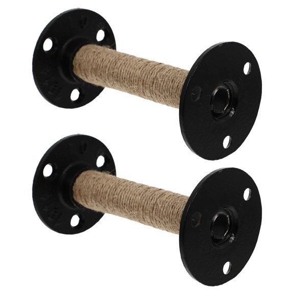 CRILSTYLEO 2pcs Retro Iron Rope Shelf Bracket Support for Desks and End Tables
