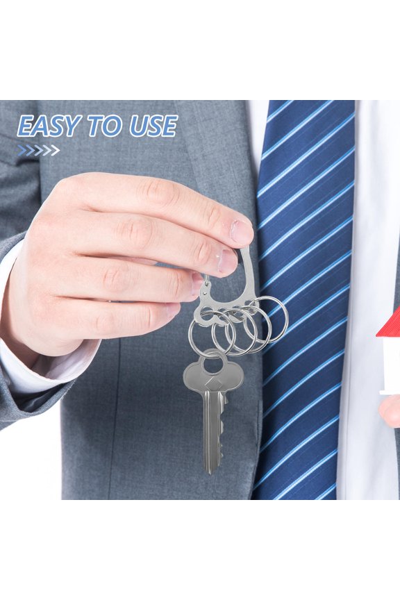 2Pcs Lightweight Stainless Steel Key Holder with Foot Shaped Design for Daily Key Organization