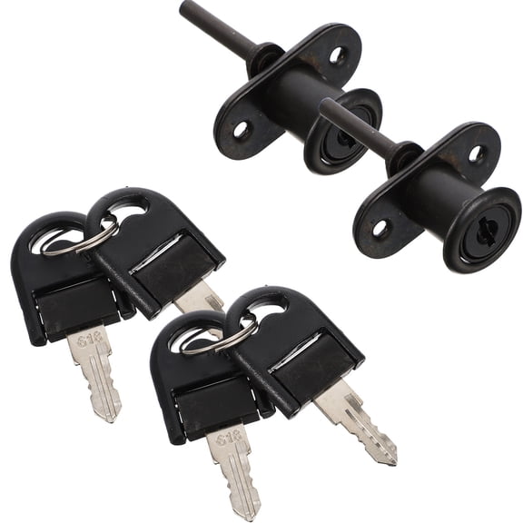 CRILSTYLEO Set of 2 Rolled Steel File Cabinet Locks for Secure Office Storage and Document