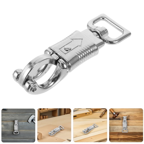CRILSTYLEO 2-Pack Heavy Duty Zinc Alloy Quick Release Hook Metal Leash Clips for and Outdoor Use