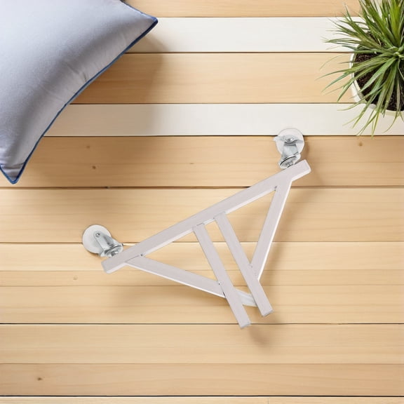 CRILSTYLEO 2Pcs Rolling Pegboard Floor Stand White with Swivel Wheels for Studio and Garage Use