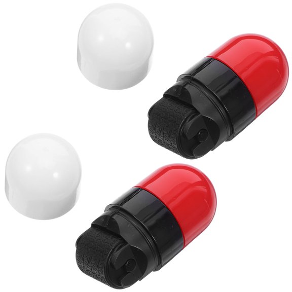 CRILSTYLEO 2Pcs Security Roller Stamp with Enhanced Privacy Features for Blocking Personal Data on Mail Red