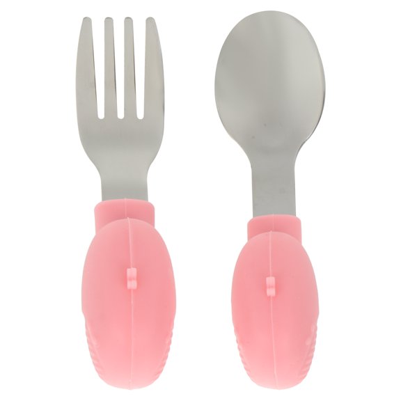 CRILSTYLEO 2Pcs Stainless Steel Toddler Tableware Resistant Fall-proof