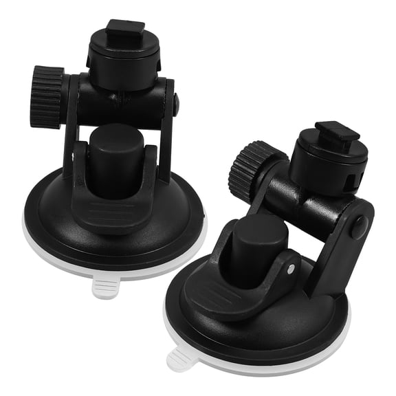 CRILSTYLEO 2-Pack Cup Dash Cam Mount Holder, Black Car Windshield Camera Support, Easy Install