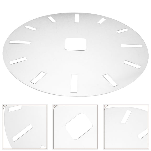 CRILSTYLEO 2-Pack Clear Acrylic Clock Pattern Stencils for Clock Faces and Wall Art Decoration