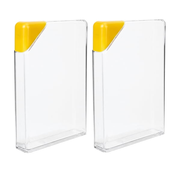 CRILSTYLEO 2Pcs Transparent Slim Plastic Travel Flask with Unique Triangle Cap Leak Proof for Purse