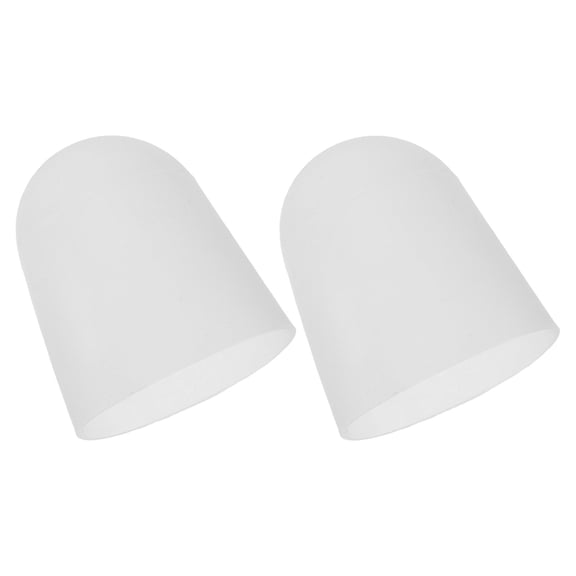 CRILSTYLEO 2-Pack Flashlight Diffuser Caps, White Soft Light Covers, Anti-Glare Plastic Lens Compatible with Most Flashlight Models