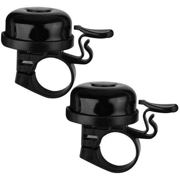 CRILSTYLEO 2-Pack Loud Black Cycling Bells with Clear Tone, Horns for Riding Accessories