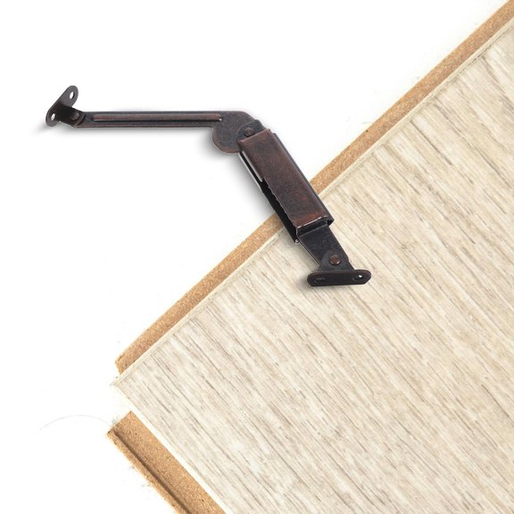CRILSTYLEO 2pcs Drop Down Hinge For Furniture Hardware Dark Brown Iron Spring Support Soft Close Hinges