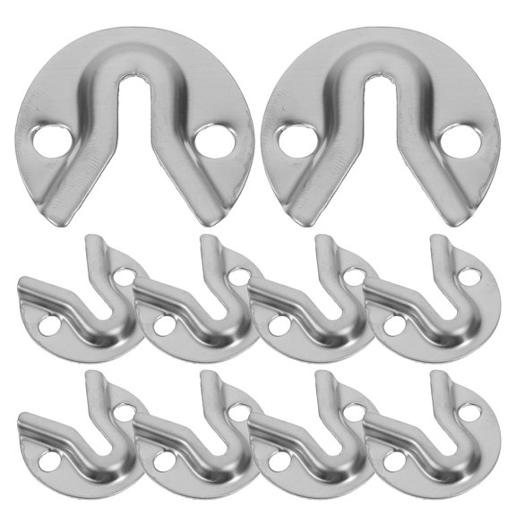 CRILSTYLEO Stainless Steel Round Interlocking Picture Hangers Wall Mounting Fasteners 30 Pieces