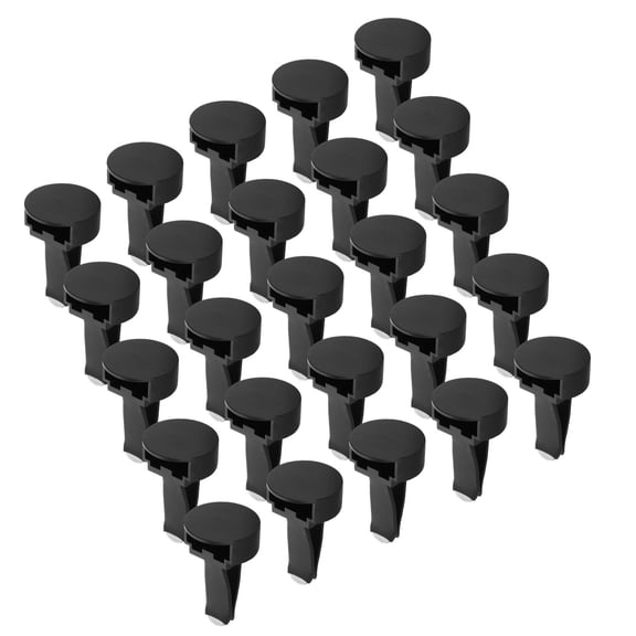 CRILSTYLEO Compact Black Car Vent Clips Metal Plastic Easy Install Air Freshener 30Pcs