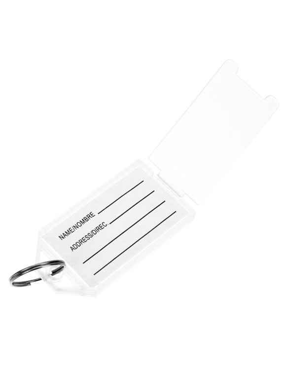 30Pcs White Plastic Key Id Labels Number Tags for Home Luggage and Classification