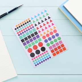 CRILSTYLEO 30 Sheets Multi-Colored Map Indicator Stickers for Location Marking and Position Highlighting