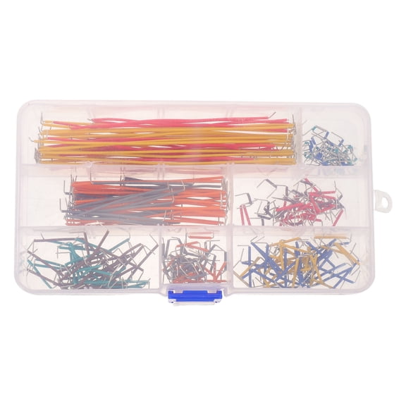 CRILSTYLEO 350-Piece Assorted Color Breadboard Jumper Wire Kit with Storage Box