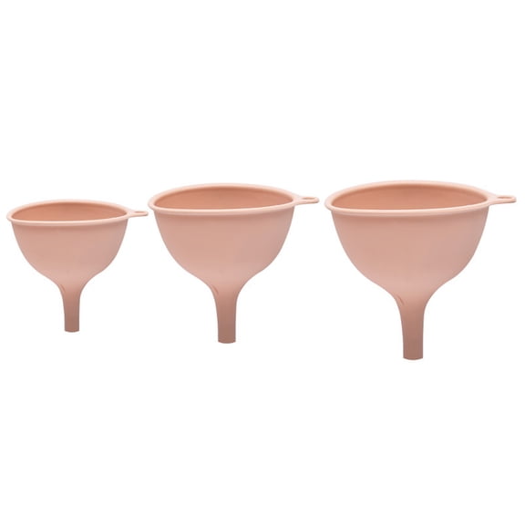 CRILSTYLEO 3Pcs Foldable Silicone Funnels for Bottles Kitchen Oil Transferring Funnel