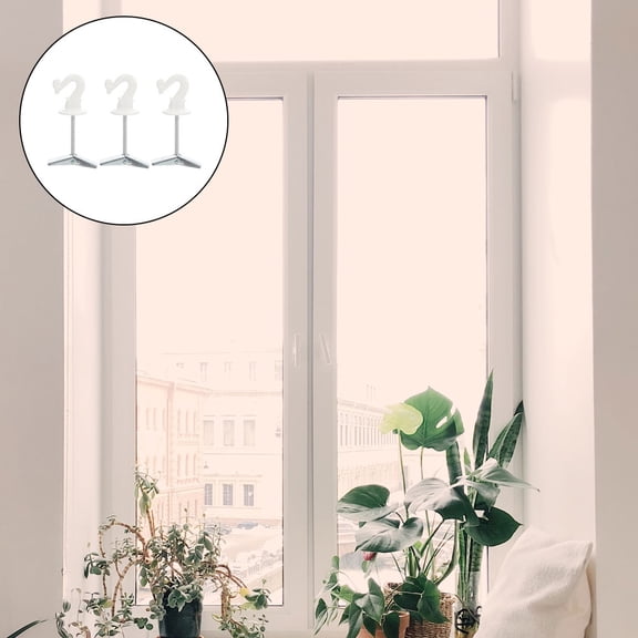 CRILSTYLEO 3Pcs Heavy Duty White Ceiling Hooks with Screw in Toggle for Hanging Pots and Lanterns