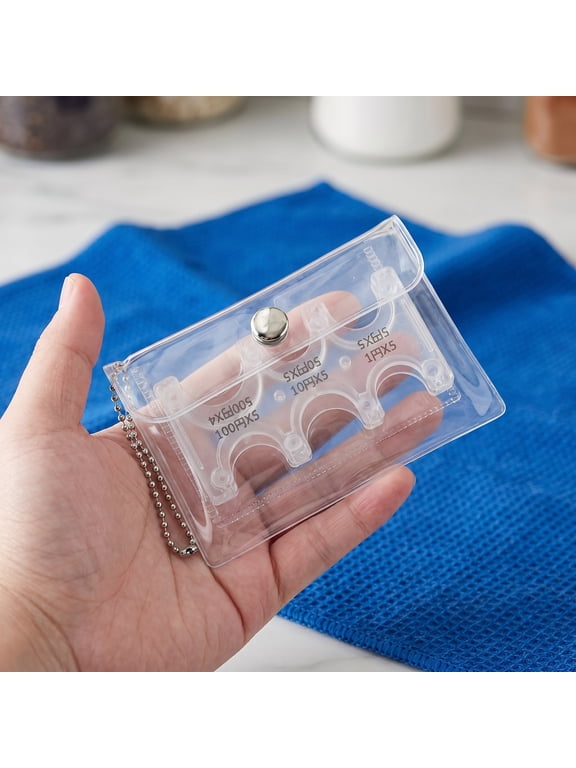 Transparent PVC Zero Change Organizer Portable Travel Wallet 3Pcs