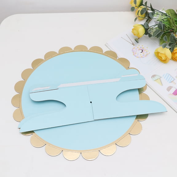 CRILSTYLEO Disposable Cake Stand Assorted Color Single-Tier Foldable for Cake Storage 3Pcs