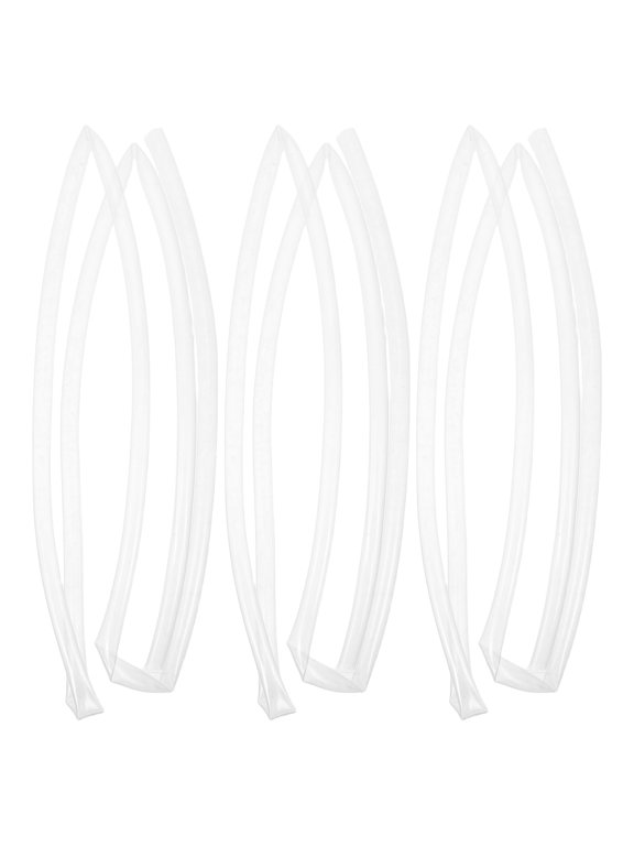 3Pcs Clear Plastic Heat Shrink , Lace End Repair Caps, Replacement Tips for Shoes, Sneakers and Boots