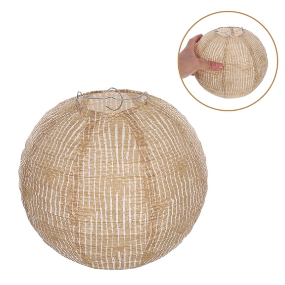 CRILSTYLEO 3Pcs Round Fabric Lantern Lampshade Soft Light Diffusion for Bedroom Living Room Decor