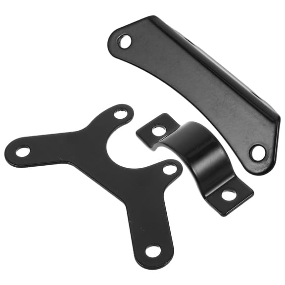 CRILSTYLEO 3Pcs Transmission Oil Cooler Bracket Kit Black for Car Engine 125Cc and 140Cc Easy Installation