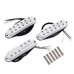 CRILSTYLEO 3-Piece White Single Coil Guitar Pickup Set Ideal for Guitarists and Band