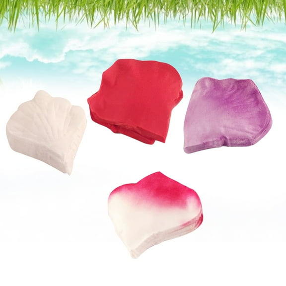 CRILSTYLEO 400Pcs Assorted Color Artificial Petals Plastic Rose Petals for Decorative Weddings and Special Events