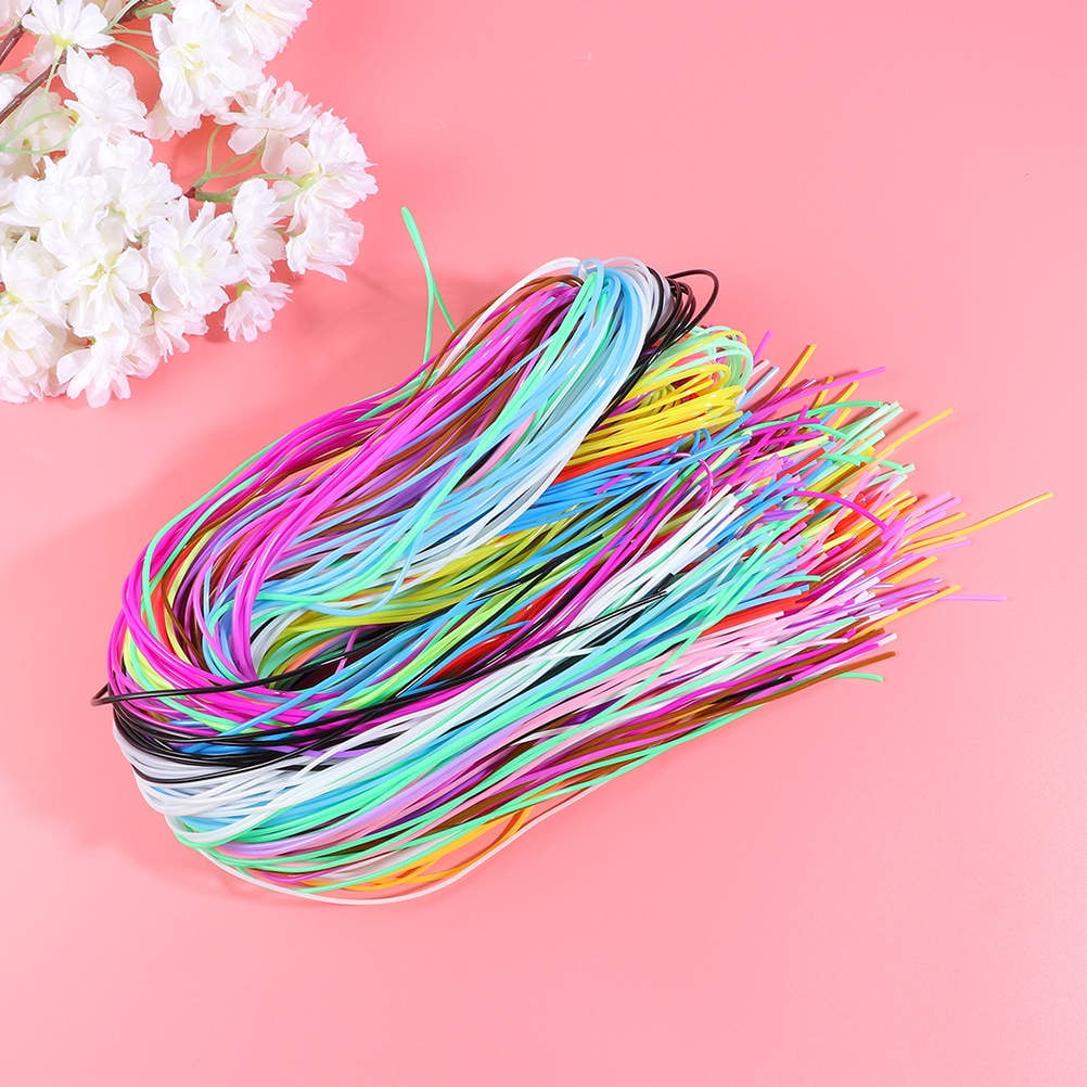 CRILSTYLEO 400pcs PVC Craft Cord Set for Bracelets, Keyrings, Jewelry Making, Projects Suitable for All Skill Levels