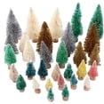 thumbnail image 1 of CRILSTYLEO 40Pcs Small Pine Trees for Decoration Simulated Christmas Tree Random Color Wooden Base Parties, 1 of 8