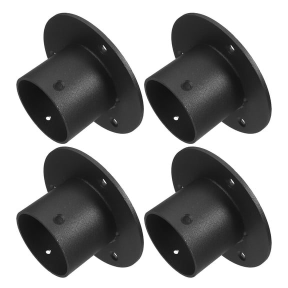CRILSTYLEO Heavy Duty Rope Railing Brackets, Black Stainless Steel Wall Mount Holders for Indoor Outdoor Deck Stairs Handrail