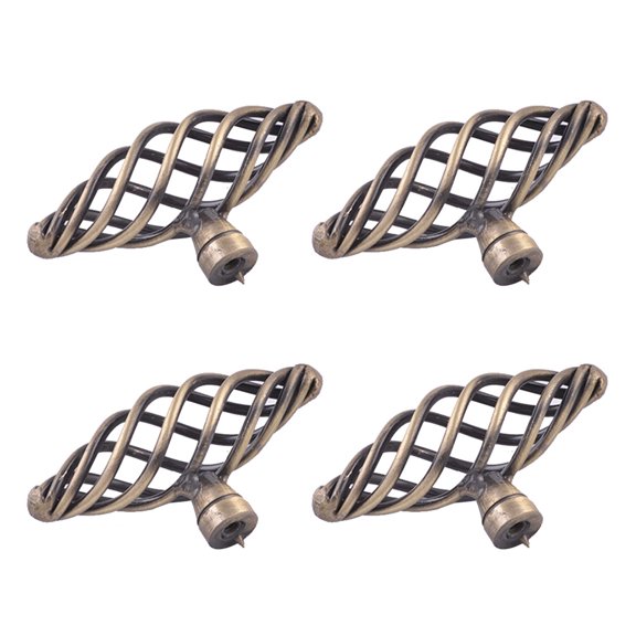 CRILSTYLEO Set of 4 Green Alloy Bird Cage Pull Handles for Cabinets, Drawers, and Doors