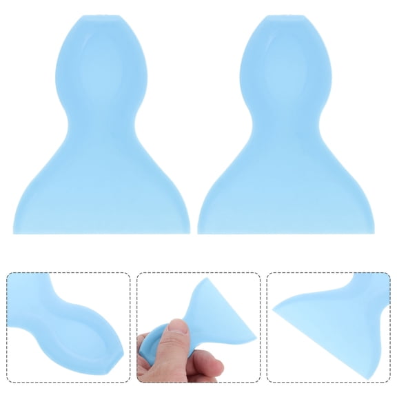 CRILSTYLEO 4Pcs Plastic Squeegee Tools for Car Film Application Decal Remover Scraper