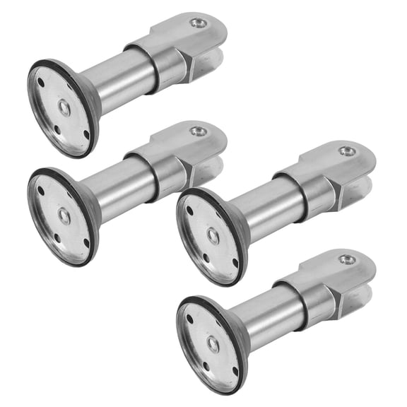 CRILSTYLEO B Model Thickened Stainless Steel Bathroom Divider Support Brackets 4 Pieces