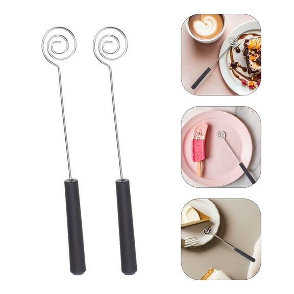 CRILSTYLEO Spiral Chocolate Dipping Tools for Candy and Cake Decorating 4 Pieces