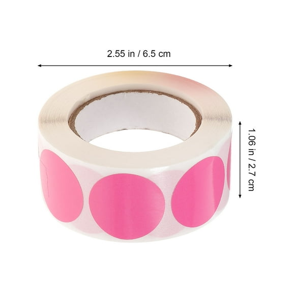 CRILSTYLEO 4 Rolls Round Dot Stickers, Color Coding Labels, Assorted Colors, 1 Inch Diameter, and Multi-Purpose