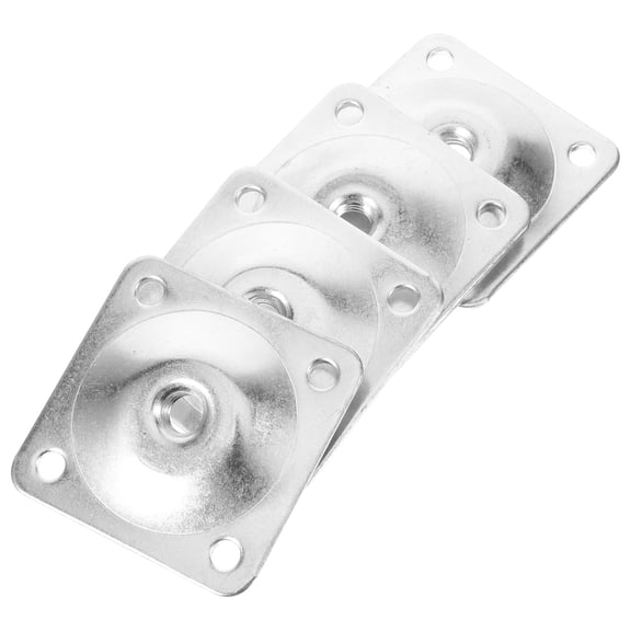 CRILSTYLEO 4pcs Connector for Sectional Sofa Angled Leg Mounting Plates Zinc Plated for DIYers