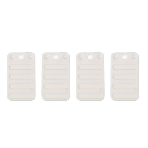 CRILSTYLEO 4pcs Furniture Feet Pads for DIY Wedge Levelers for Uneven Surfaces Ribbed Design Durable for Sofas and Beds White