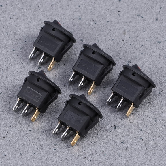 CRILSTYLEO 3 12V Metal LED Reset Push Button , 5-Pack for Automotive and Outdoor Electronic Projects