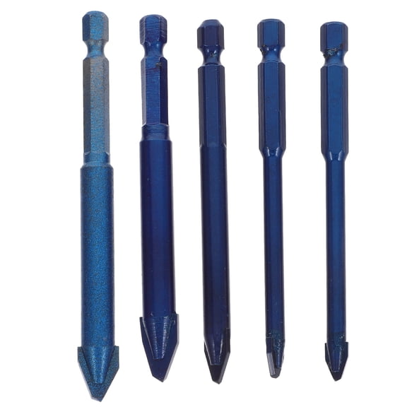 CRILSTYLEO 5Pcs Hard Alloy Material Precision Drill Bit For Ceramic Tile And Glass Drilling