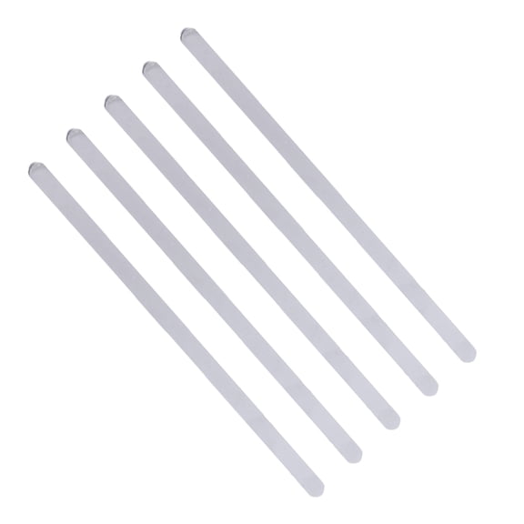 CRILSTYLEO 5Pcs Open Bracelet Strip Silver Stainless Steel Anti Rust Durable for DIY Bracelet Craft