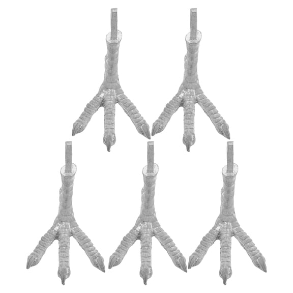 CRILSTYLEO Craft Plated Silver Iron Parrot Claws for Realistic Bird Figurine Making
