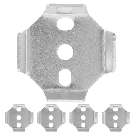 CRILSTYLEO 5-Pack Universal Stainless Steel Towel Bar Base Plates Replacement Brackets for Bathroom and Home Use